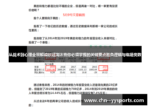 从战术到心理全景解读欧冠淘汰赛你必须掌握的关键要点胜负逻辑与临场变数
